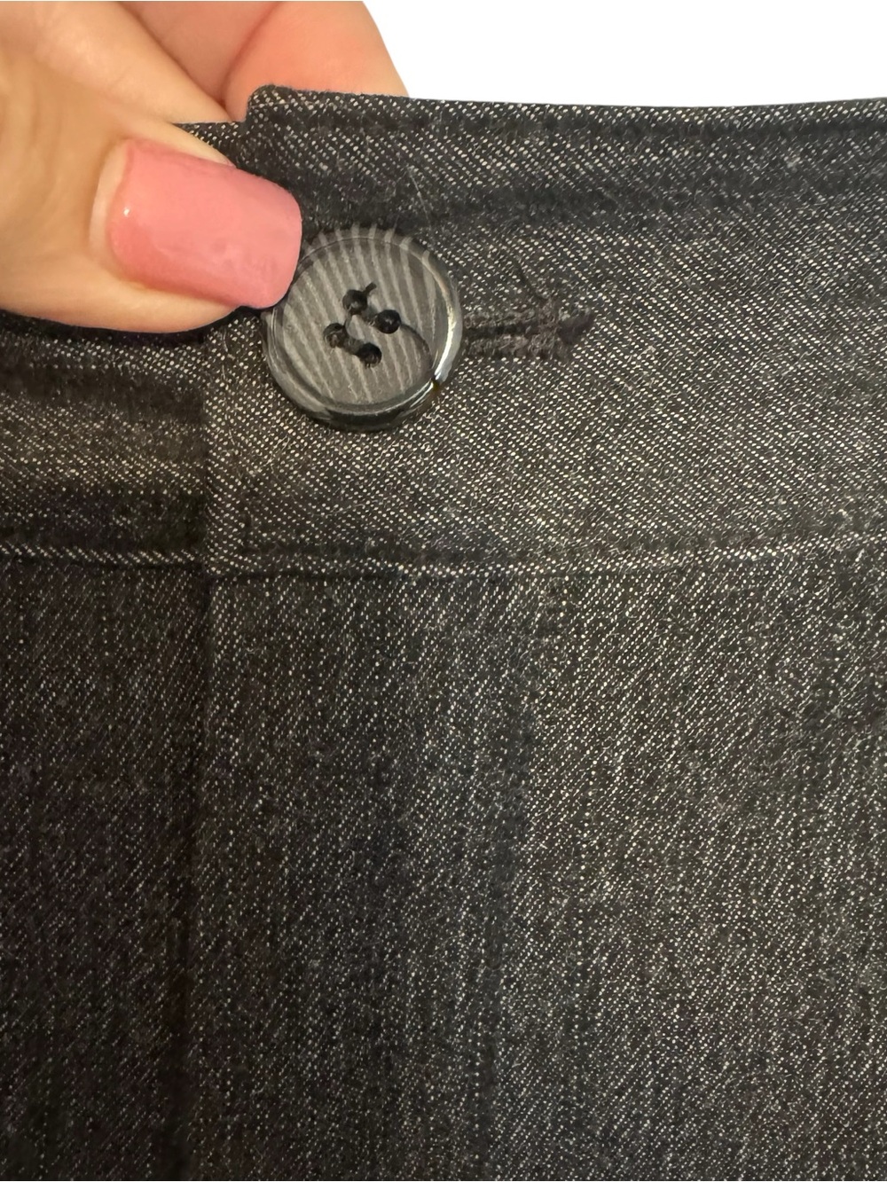 Dark GRAY Straight-Leg Dress Pants/Trouser with Zipper Detail  SIZE: 10     #Q - Picture 5 of 9